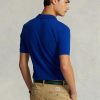 Blaue Poloshirts aus Mesh im Slim Fit von Ralph Lauren für Herren Blaue Poloshirts aus Mesh im Slim Fit von Ralph Lauren für Herren