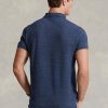 Blaue Poloshirts aus Mesh im Slim Fit von Ralph Lauren für Herren Blaue Poloshirts aus Mesh im Slim Fit von Ralph Lauren für Herren
