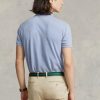 Blaue Poloshirts aus Mesh im Slim Fit von Ralph Lauren für Herren Blaue Poloshirts aus Mesh im Slim Fit von Ralph Lauren für Herren
