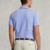 Blaue Poloshirts aus Mesh im Slim Fit von Ralph Lauren für Herren Blaue Poloshirts aus Mesh im Slim Fit von Ralph Lauren für Herren