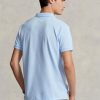 Blaue Poloshirts aus Mesh im Slim Fit von Ralph Lauren für Herren Blaue Poloshirts aus Mesh im Slim Fit von Ralph Lauren für Herren