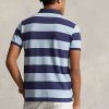 Blaue Poloshirts aus Mesh mit Big Pony-Print für Herren von Ralph Lauren Blaue Poloshirts aus Mesh mit Big Pony-Print für Herren von Ralph Lauren