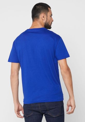 Blaue Poloshirts mit Rundhalsausschnitt und Logo für Herren von Ralph Lauren