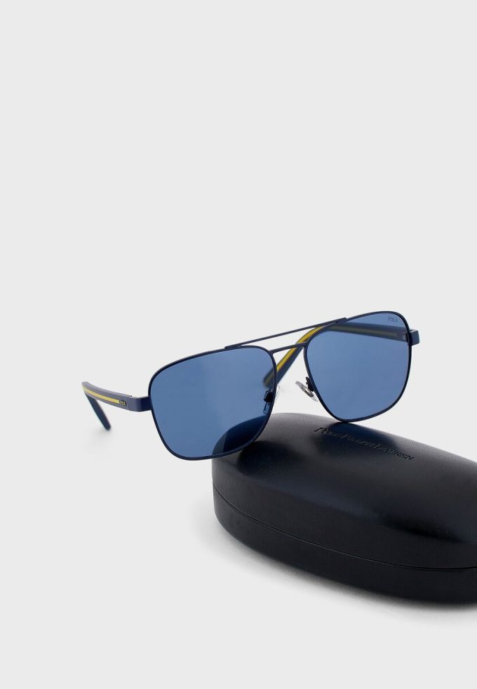 Blaue Ralph Lauren 0Ph3138 Pilotensonnenbrille für Herren