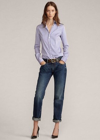 Blaue Ralph Lauren 320 Boyfriendjeans für Damen