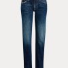 Blaue Ralph Lauren 320 Boyfriendjeans für Damen