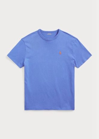Blaue Ralph Lauren Classic Fit Heavyweight Jersey T-Shirts für Herren