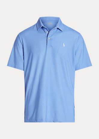 Blaue Ralph Lauren Classic Fit Performance Poloshirts für Herren