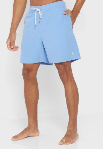 Blaue Ralph Lauren Essential Badeshorts für Herren
