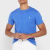 Blaue Ralph Lauren Essential T-Shirts mit Rundhalsausschnitt für Herren Blaue Ralph Lauren Essential T-Shirts mit Rundhalsausschnitt für Herren