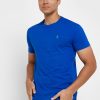 Blaue Ralph Lauren Essential T-Shirts mit Rundhalsausschnitt für Herren Blaue Ralph Lauren Essential T-Shirts mit Rundhalsausschnitt für Herren