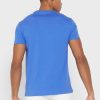 Blaue Ralph Lauren Essential T-Shirts mit Rundhalsausschnitt für Herren Blaue Ralph Lauren Essential T-Shirts mit Rundhalsausschnitt für Herren