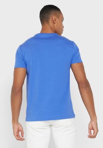 Blaue Ralph Lauren Essential T-Shirts mit Rundhalsausschnitt für Herren Blaue Ralph Lauren Essential T-Shirts mit Rundhalsausschnitt für Herren