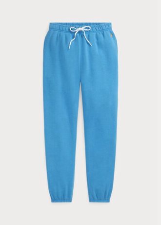Blaue Ralph Lauren Fleece-Sporthose für Damen