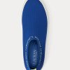 Blaue Ralph Lauren Jordyn Slip-On-Sneakers für Damen Blaue Ralph Lauren Jordyn Slip-On-Sneakers für Damen