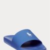 Blaue Ralph Lauren Signature Pony-Hausschuhe für Herren Blaue Ralph Lauren Signature Pony-Hausschuhe für Herren