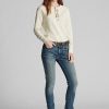 Blaue Ralph Lauren Skinny Stretch-Jeans für Damen