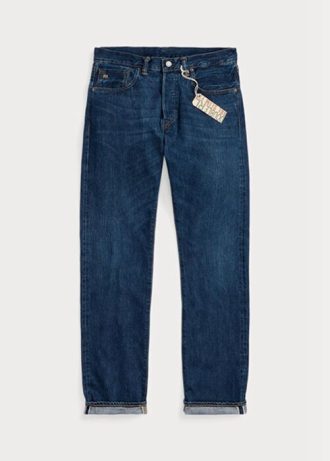 Blaue Ralph Lauren Slim Fit Eastridge Selvedge Jeans für Herren