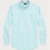 Blaue Ralph Lauren Slim Fit Oxford-Hemden für Herren