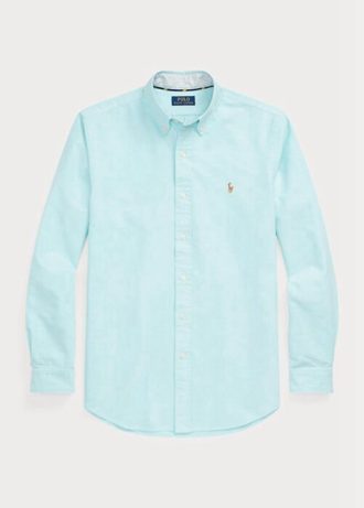 Blaue Ralph Lauren Slim Fit Oxford-Hemden für Herren Blaue Ralph Lauren Slim Fit Oxford-Hemden für Herren