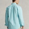 Blaue Ralph Lauren Slim Fit Oxford-Hemden für Herren