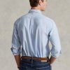 Blaue Ralph Lauren Slim Fit Oxford-Hemden für Herren