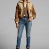 Blaue Ralph Lauren Stretch-Jeans im Vintage-Stil mit gerader Passform für Damen