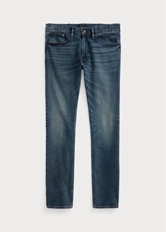 Blaue Ralph Lauren Sullivan Slim Performance Stretchjeans für Herren