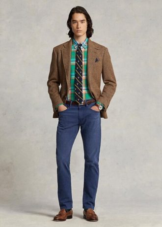 Blaue Ralph Lauren Sullivan Slim Stretch-Jeans für Herren