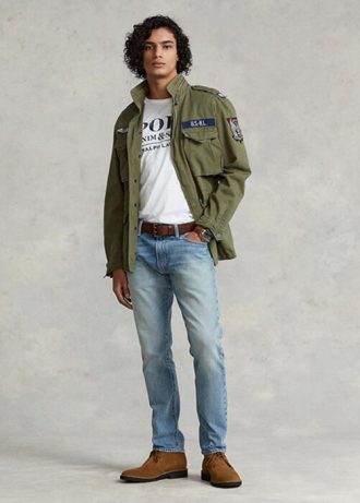 Blaue Ralph Lauren Sullivan Slim Stretch-Jeans für Herren