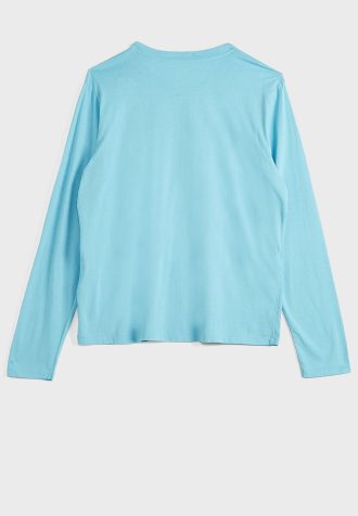 Blaue Ralph Lauren T-Shirts mit Rundhalsausschnitt für Damen