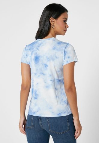 Blaue T-Shirts mit Logo-Aufdruck von Ralph Lauren für Damen