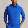 Blauer French Terry-Kapuzenpullover von Ralph Lauren für Herren Blauer French Terry-Kapuzenpullover von Ralph Lauren für Herren