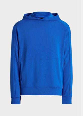 Blauer French Terry-Kapuzenpullover von Ralph Lauren für Herren