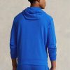 Blauer French Terry-Kapuzenpullover von Ralph Lauren für Herren Blauer French Terry-Kapuzenpullover von Ralph Lauren für Herren