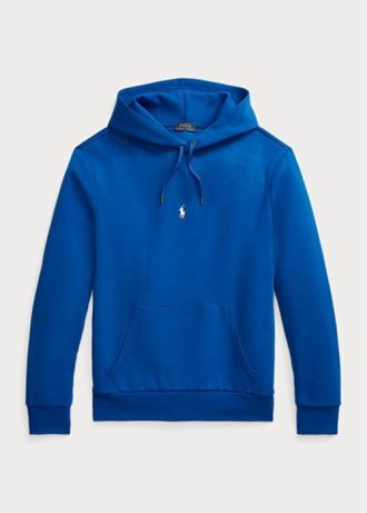 Blauer Ralph Lauren Doppelstrick-Hoodie für Herren