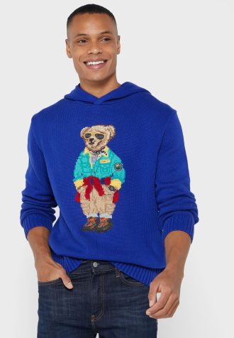 Blauer Ralph Lauren Grafik-Hoodie für Herren