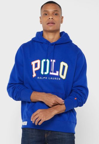 Blauer Ralph Lauren Logo-Hoodie für Herren