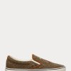 Braun / Braune Ralph Lauren Keaton Tweed Slip-On Sneakers für Herren Braun / Braune Ralph Lauren Keaton Tweed Slip-On Sneakers für Herren