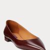 Braune Ballerinas aus Kalbsleder von Ralph Lauren für Damen Braune Ballerinas aus Kalbsleder von Ralph Lauren für Damen