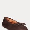 Braune Ballerinas „The Suede Pony“ von Ralph Lauren für Damen Braune Ballerinas „The Suede Pony“ von Ralph Lauren für Damen