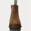 Braune Chelsea-Stiefel aus Wildleder von Ralph Lauren für Herren Braune Chelsea-Stiefel aus Wildleder von Ralph Lauren für Herren