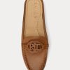 Braune Damen Ralph Lauren Brynn Flache Driver-Schuhe aus brüniertem Leder Braune Damen Ralph Lauren Brynn Flache Driver-Schuhe aus brüniertem Leder
