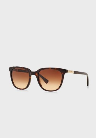 Braune Damen-Sonnenbrille „Tortoise Wayfarers“ von Ralph Lauren 0RA5206