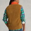 Braune Fleeceweste aus gebondetem Flor von Ralph Lauren für Herren Braune Fleeceweste aus gebondetem Flor von Ralph Lauren für Herren