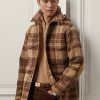 Braune Herren Ralph Lauren Nichols Plaid Wool Thicket Jacken