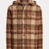 Braune Herren Ralph Lauren Nichols Plaid Wool Thicket Jacken
