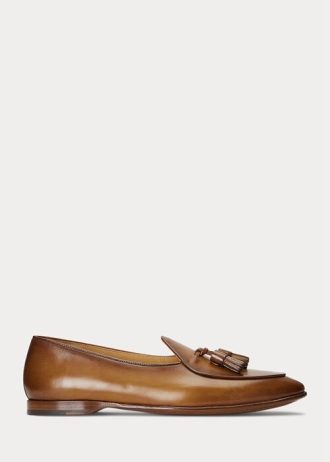 Braune Herrenschuhe von Ralph Lauren Belvin aus Kalbsleder