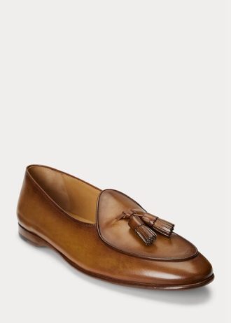 Braune Herrenschuhe von Ralph Lauren Belvin aus Kalbsleder