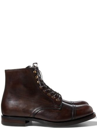 Braune Lederstiefel von Ralph Lauren für Herren